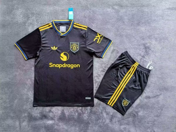 Manchester United Third Adult Kits 1:1  Quality  Soccer Jersey 25/26（成人套装）