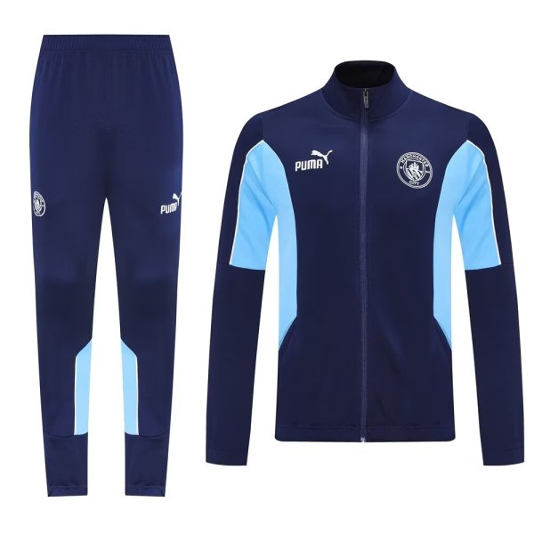 Manchester City Sapphire Blue Jacket Tracksuit 1:1 Quality 25/26