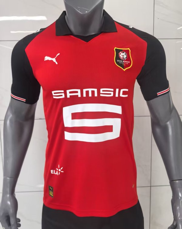 Stade Rennais Home Fans 1:1 Quality Soccer Jersey 25/26