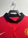 Manchester United Home Long Sleeve 1:1 Retro Quality Soccer Jersey 2013/2014