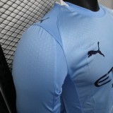 Manchester City Home Long Sleeve Player 1:1 Quality Soccer Jersey 25/26