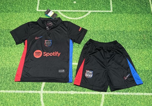 Barcelona Away Kids Kits 1:1 Soccer Jersey 24/25