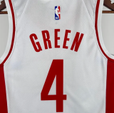 24/25 Rockets GREEN #4 White Hot Pressed    1:1 Quality NBA Jersey