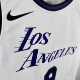 Lakers JAMES JR. #9 White City Edition 1:1 Quality NBA Jersey热压 2025