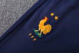 France Hooded Long Sleeved Blue1:1 Training suit 24/25