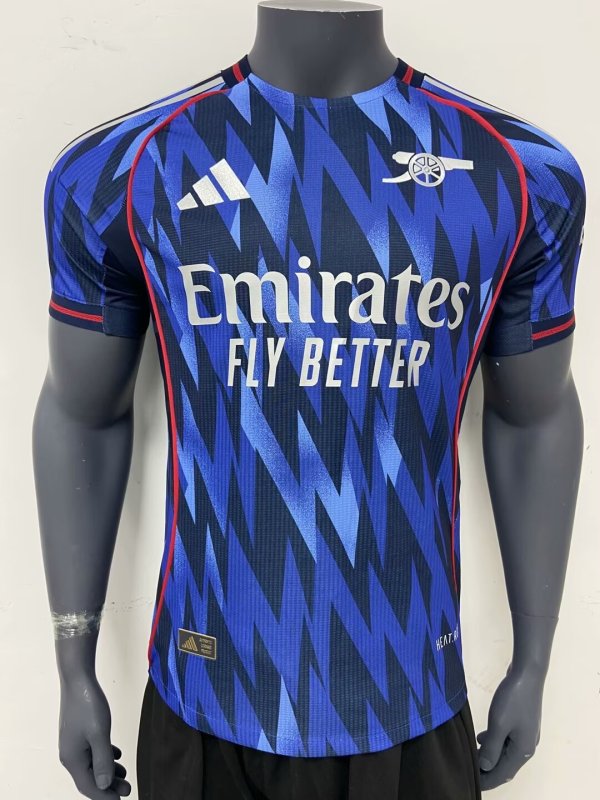 25/26 Arsenal Away Blue Player 1:1 Quality Soccer Jersey