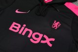 Chelsea Hooded Long Sleeved Black 1:1 Training suit 24/25