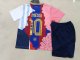 Barcelona Messi Commemorative Edition  Kids Kits 1:1 Quality Soccer Jersey 25/26