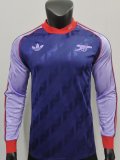 Arsenal  Blue Fans  Long sleeve 1:1  Quality Soccer Jersey 24/25