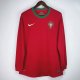 2012 Portugal Home Long Sleeve   1:1 Retro Soccer Jersey