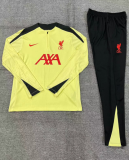 Liverpool Kids Light Yellow Player 1:1 Quality Training Jersey 24/25