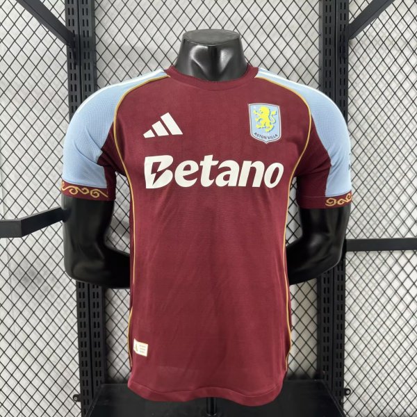 Aston Villa Home Player 1:1 Quality Soccer Jersey 25/26
