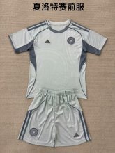 Charlotte FC Pre match uniform  Kids Kits 1:1 Quality Soccer Jersey 25/26