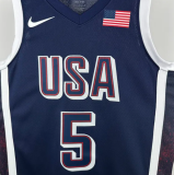 Team USA EDWARDS #5 Sapphire Blue 1:1 Quality  NBA Jerseys 2025