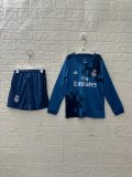 Real Madrid Third Long sleeves Kids Retro 1:1 Quality Soccer Jersey 2017/2018