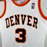 Nuggets IVERSON #3 White  Retro  热压 1:1 Quality NBA Jersey 2006/2007