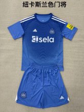 Newcastle Goalkeeper Blue  Kids Kits 1:1 Soccer Jersey 25/26