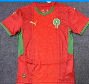 Morocco Home Red Fans 1:1 Quality Soccer Jersey 24/25