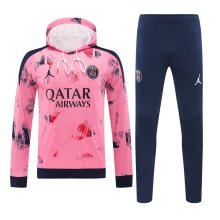Paris Hooded long sleeved Pink 1:1 Training suit 24/25