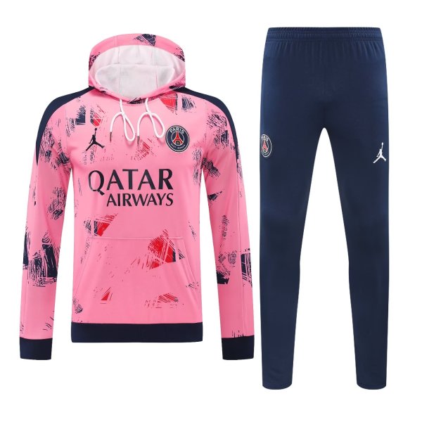 Paris Hooded long sleeved Pink 1:1 Training suit 24/25