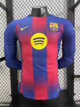 Barcelona Home Long Sleeved PLayer 1:1 Quality Soccer Jersey 25/26 Barcelona Home Long Sleeved PLayer 1:1 Quality Soccer Jersey 25/26