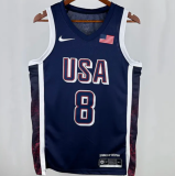 Team USA LEONARD #8 Sapphire Blue 1:1 Quality  NBA Jerseys 2025