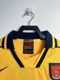 Arsenal Away Long Sleeve 1:1 Quality Retro Soccer Jersey 1996/1997