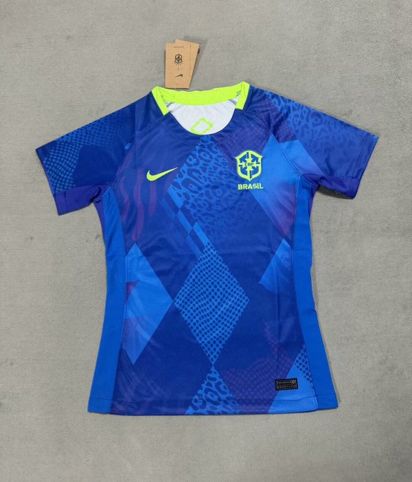 Brazil Away Woman's Fans 1:1 Quality Soccer Jersey 24/25