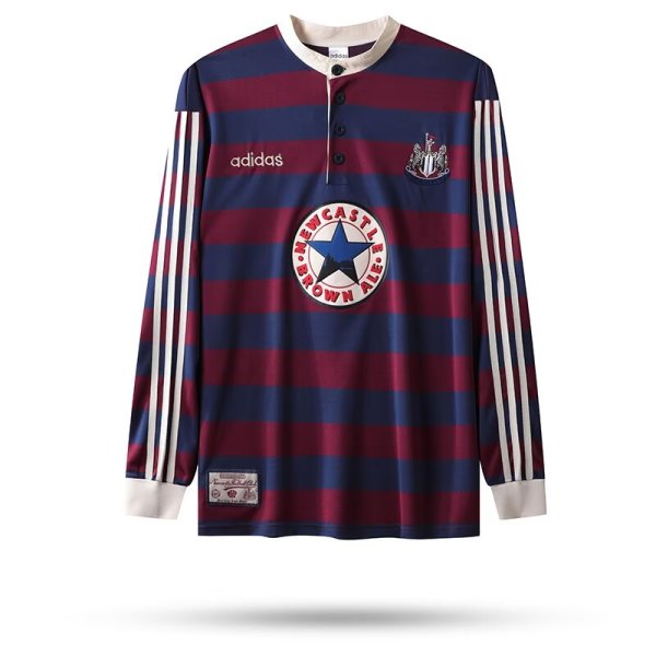 Newcastle Away Fans Long sleeve 1:1 Quality Retro Soccer Jersey 1995/1996