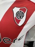 River Plate Home Long Sleeve Player 1:1 Quality Soccer Jersey 24/25