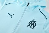 24/25  Marseille Jacket Tracksuit Blue Hoodie 1:1 Quality