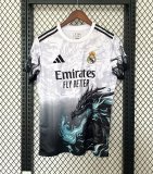 Real  Madrid Dragon White Fans 1:1 Quality Soccer Jersey 25/26