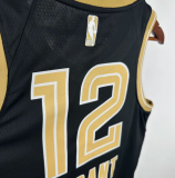 Mavericks MORANT #12 Black Honor Edition 1:1 Quality NBA Jersey 2025