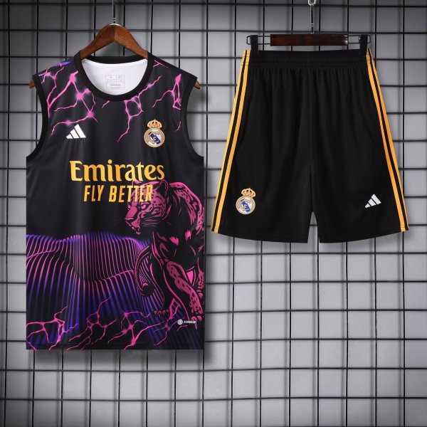 Real Madrid  Black 1:1 Quality Training Vest（A-Set）24/25