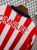 Chivas Home Fans Long sleeve1:1 Quality Soccer Jersey 24/25