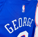 76ers GEORGEG #8 Blue 1:1 Quality NBA Jersey 热压 2025