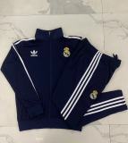 Real Madrid Blue Training Tracksuit 1:1 Quality Training Jersey 24/25