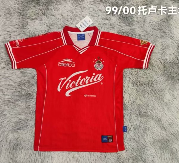 Toluca Home Fans Retro 1:1 Quality Soccer Jersey 1999/2000