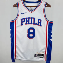 76ers GEORGEG #8 White 1:1 Quality NBA Jersey 2025 热压 76ers GEORGEG #8 White 1:1 Quality NBA Jersey 2025 热压