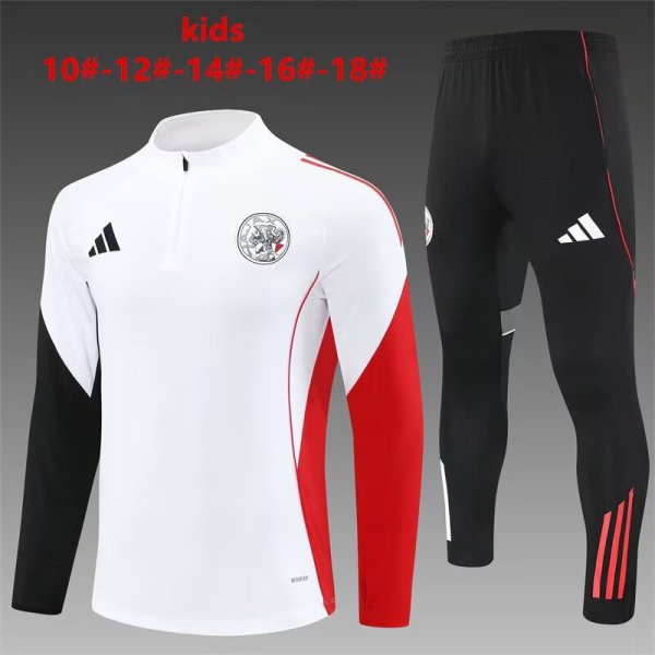 Ajax Kids White 1:1 Quality Training Jersey 25/26