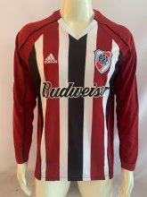 River Plate  Away Fans Long Sleeve 1:1 Retro Quality Soccer Jersey 2005/2006