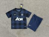 2013/2014 Manchester United Away Kids Kits Retro 1:1  Quality Soccer Jersey