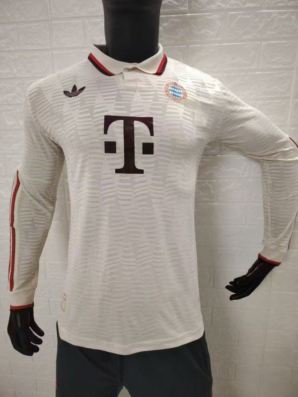 Bayern Munich Third Long Sleeve Player 1:1 Quality Soccer Jersey 24/25