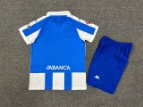 Deportivo Home Kids Kits 1:1  Soccer Jersey 24/25