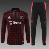 Manchester United Training  Red  And Black  1:1 Quality Training Jersey 24/25