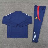 Spain  Treasure Blue Training Tracksuit 1:1 Quality Soccer Jersey 24/25