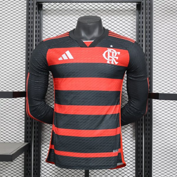 24/25 Flamengo Home Long sleeve Player 1:1 Quality Soccer Jersey