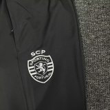 Lisbon  Black Training Tracksuit 1:1 Quality Soccer Jersey 24/25
