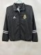 25/26  Real Madrid Embroidery Black Windbreaker