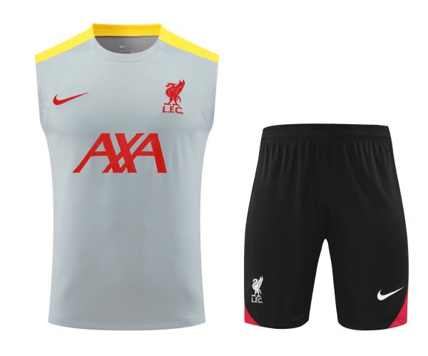 Liverpool Dark Gray 1:1 Quality Training Vest(A-Set)24/25